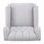 Fauteuil inclinable manuel capitonné en tissu touffeté-1972401582