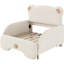 Lit simple TG avec fonction pliable et tête de lit ours extensible pour la chambre à coucher