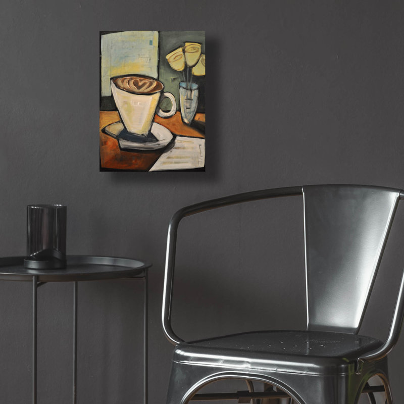 «Java Love» par Tim Nyberg, art mural en verre acrylique, H 16 po x l 12 po x P 0,13 po