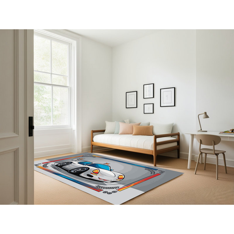 Tapis pour enfant Ginza Six Cars, Rectangulaire 3 pi x 5 pi