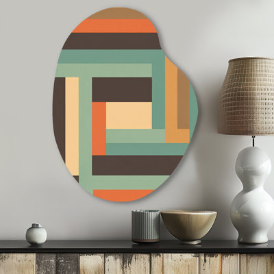 Briaca - Modern Midcentury Pear Shape Assymterical Metal Wall Art