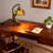 15.3''h Tiffany Style Table Lamp Resin Base And Stained Glass Table Lamp With Bulb