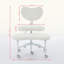 Fauteuil de méditation artificiel en poils de lapin plus, fauteuil à pattes croisées avec roulettes, fauteuil TDAH, fauteuil de bureau Criss-1705847753
