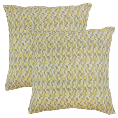 Chevron Feather Reversible Throw Pillow