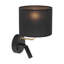 Brannen 1-Light LED Black Armed Sconce