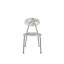 Chaise d’appoint rembourrée en noir/gris