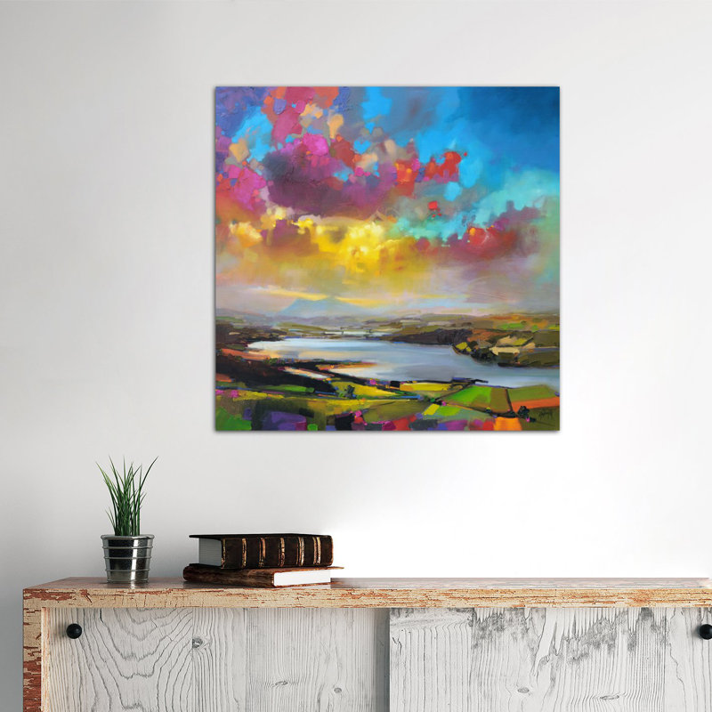 "struie hill dornoch" par scott naismith, reproduction d’art sur toile tendue, H 12 po x l 12 po x P 0,75 po
