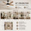 Ventilateur de plafond 42 "Modern Farmhouse 