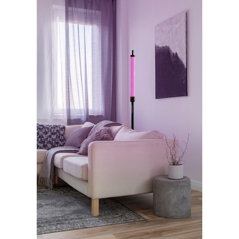 Barcelo 71'' Black LED Column Floor Lamp