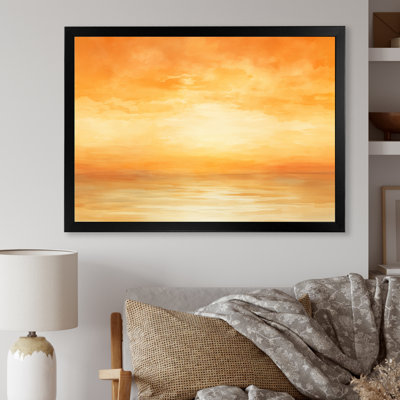«Bold Sunset Coastal Horizon III», reproduction sur toile
