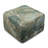 Quadra 22" Cube Cement Side Table With Marble Finish