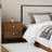 Lillemor Solid Wood Nightstand Walnut Black
