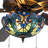 52"W Halston Indoor Tiffany Stained Glass Oil Rubbed Bronze Ceiling Fan With Remote Control