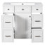 Meuble-lavabo simple autoportant de 18 po avec plateau en résine Nandhan-302638632