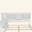 Lit plateforme avec bureau, base de lit avec tiroirs, lit en bois avec tête de rangement et station de charge-881773093-881773098
