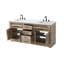 Meuble-lavabo double 72 po en chêne naturel-545837303-545837297