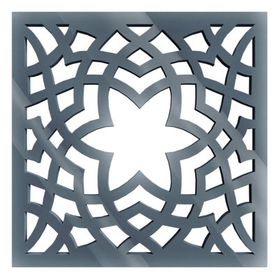 Panneaux muraux décoratifs en acrylique Paris, très petit, l 7 3/8 po x H 7 3/8 po x T 1/8 po, gris foncé
