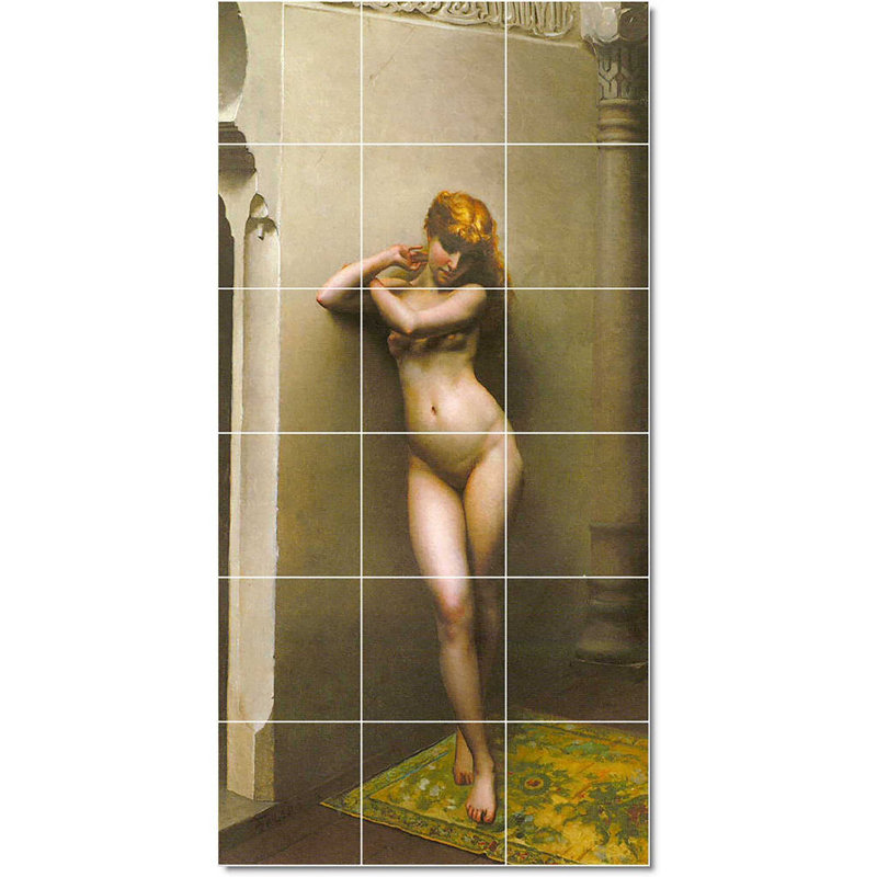 Carreau de peinture murale en céramique 24 po x 48 po 8 po x 8 po, Luis Riccardo Falero nu W22402