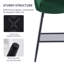 Velvet Upholstered Bar Stools with Armrests, Diamond Quilted Backrest and Metal Legs-1011233833-1011233875