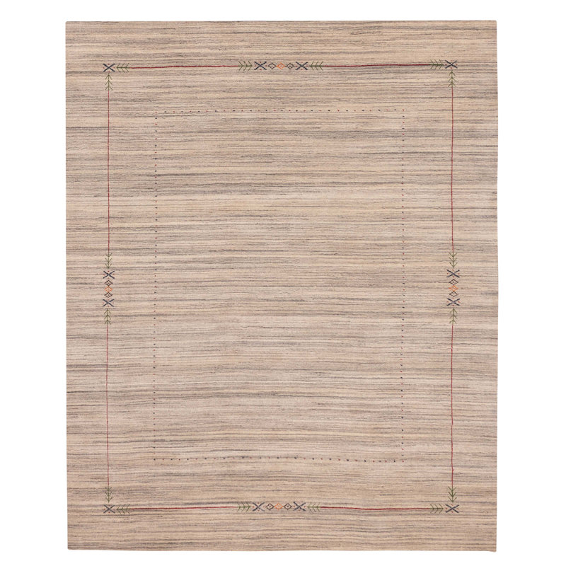Kashkuli Gabbeh Grey Rug 8'1" x 9'11"