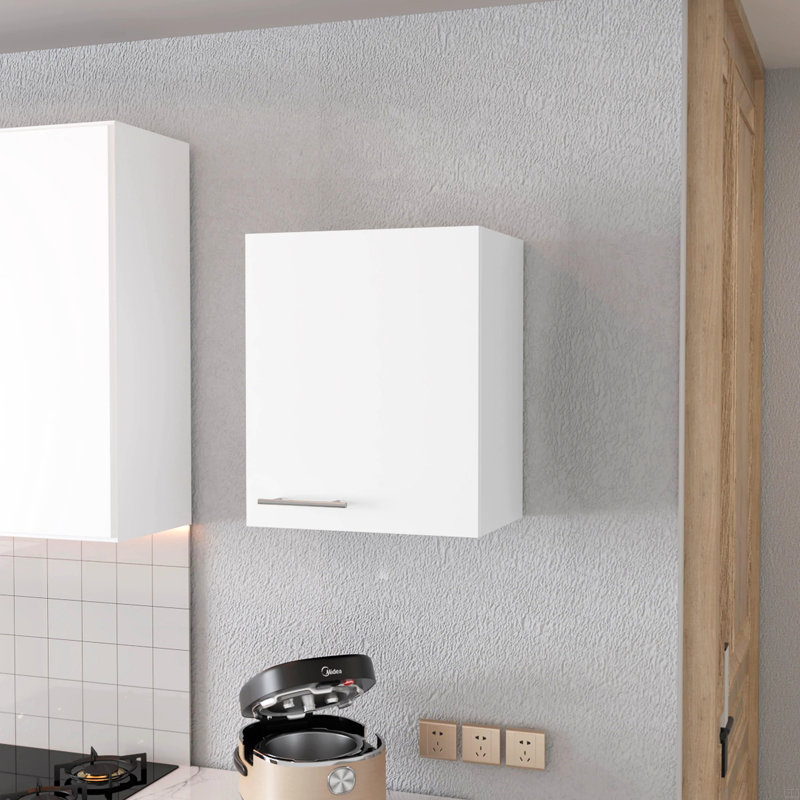 Wall Cabinet With 1 Door, White