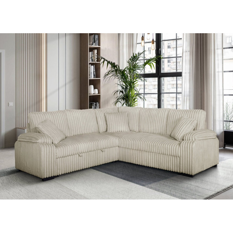 Canapé modulaire Neeha, Tissu crème