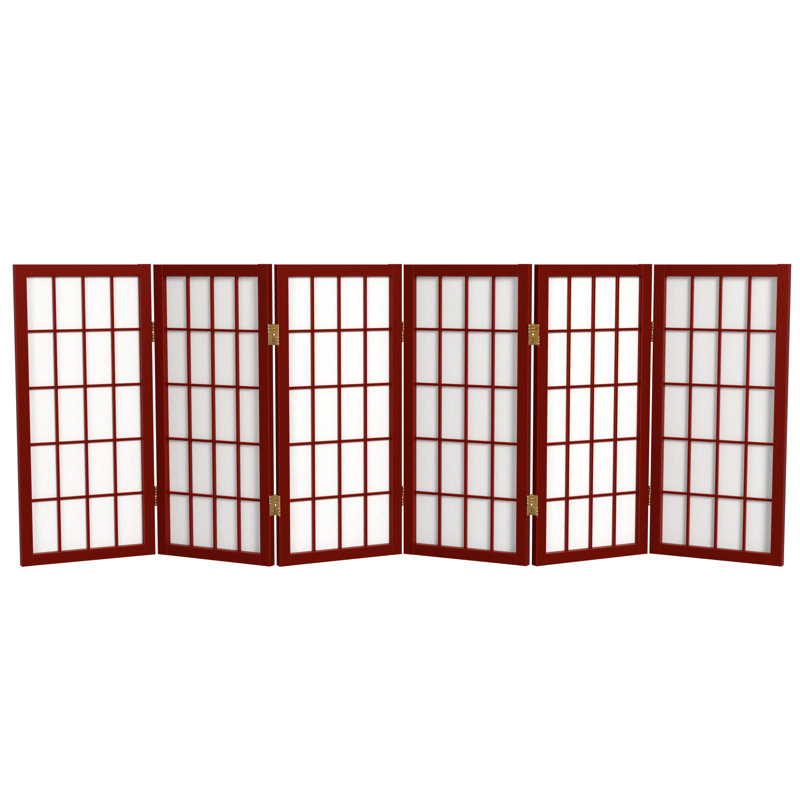 Paravent court Alex H 26,5 po, Palissandre, 6 panneaux