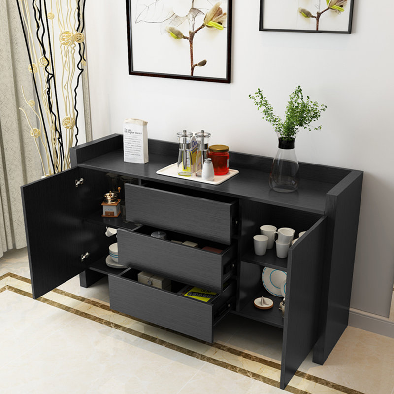 Buffet Nihasvi, H 33,46 po x l 55,12 po x P 15,75 po, Noir