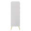 Commode 5 tiroirs Zeena, finition blanche