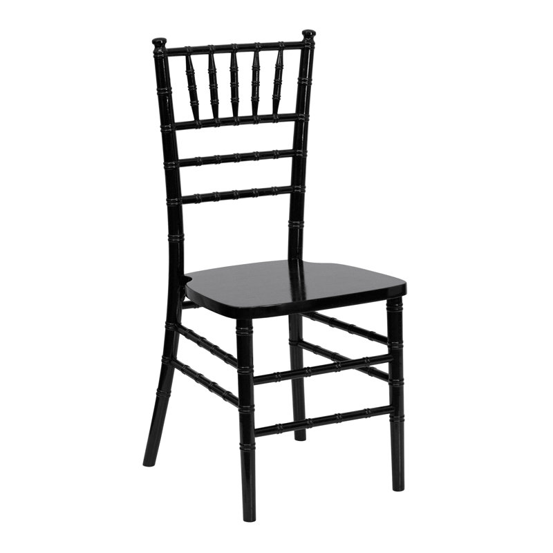 Wood Stackable Chiavari Chair, Black