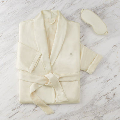 Clean Design Home Satin Robe And Eyemask Gift Robe Set