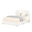 Grand lit plateforme tapissier Livory Ivory Boucle