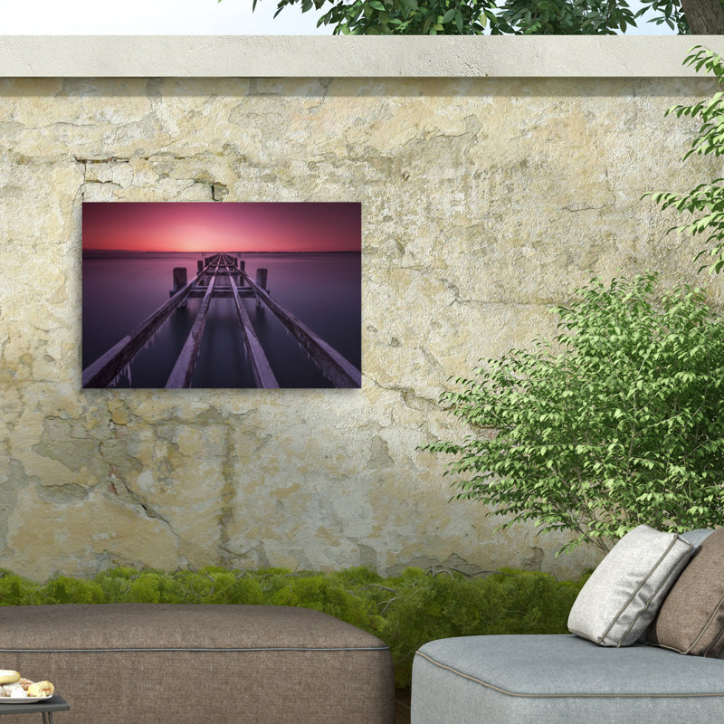 Première lumière sur toile par Raymond Hoffmann, H 30 po x l 47 po