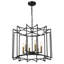Lustre tambour unique à 6 lumières