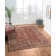 Alythia Machine Woven Polyester Area Rug in Red/Beige/Blue