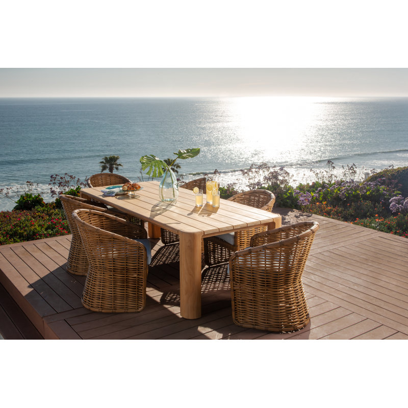 Natural Teak Outdoor Teak Dining Table