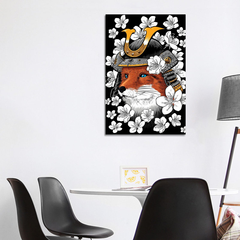 Fox Samurai by Alberto Perez - Wrapped Canvas Print, 101.60cm H x 66.04cm W