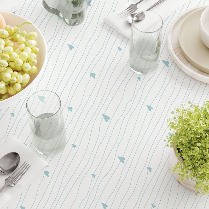 Round Cotton Twill Tablecloth