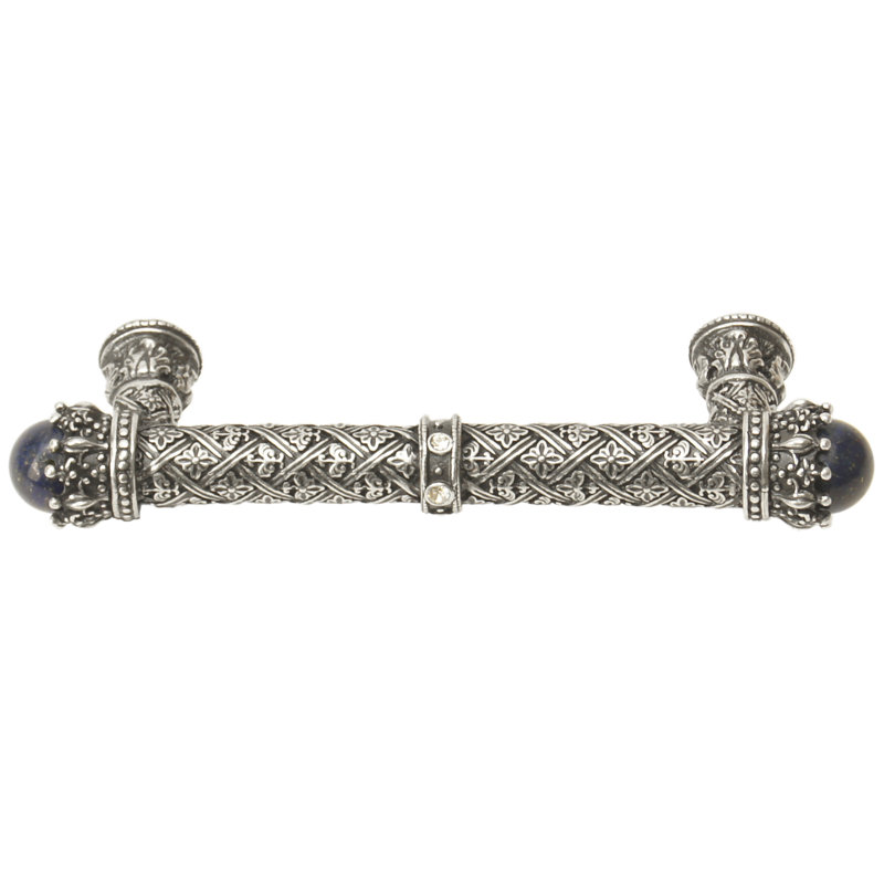 Carpe Diem 6529-9CLAP Crowning Glory Queen Penelope Chalice Queen Penelope 4 inches c.c. pull w/ Swarovski Crystals & semi‐precious stones in Chalice