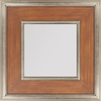 Tedrow Wood Flat Wall Mirror