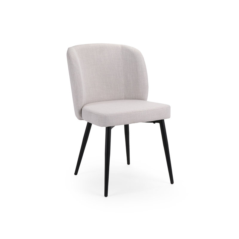 Hasan Metro Dining Chair, Gray, Black