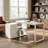 55.1" W Multi-Configuration Writing Desk with Bookcase, File Drawer & Storage Cabinet