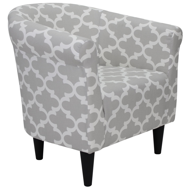Cayeman 30.5" Wide Polyester Barrel Chair