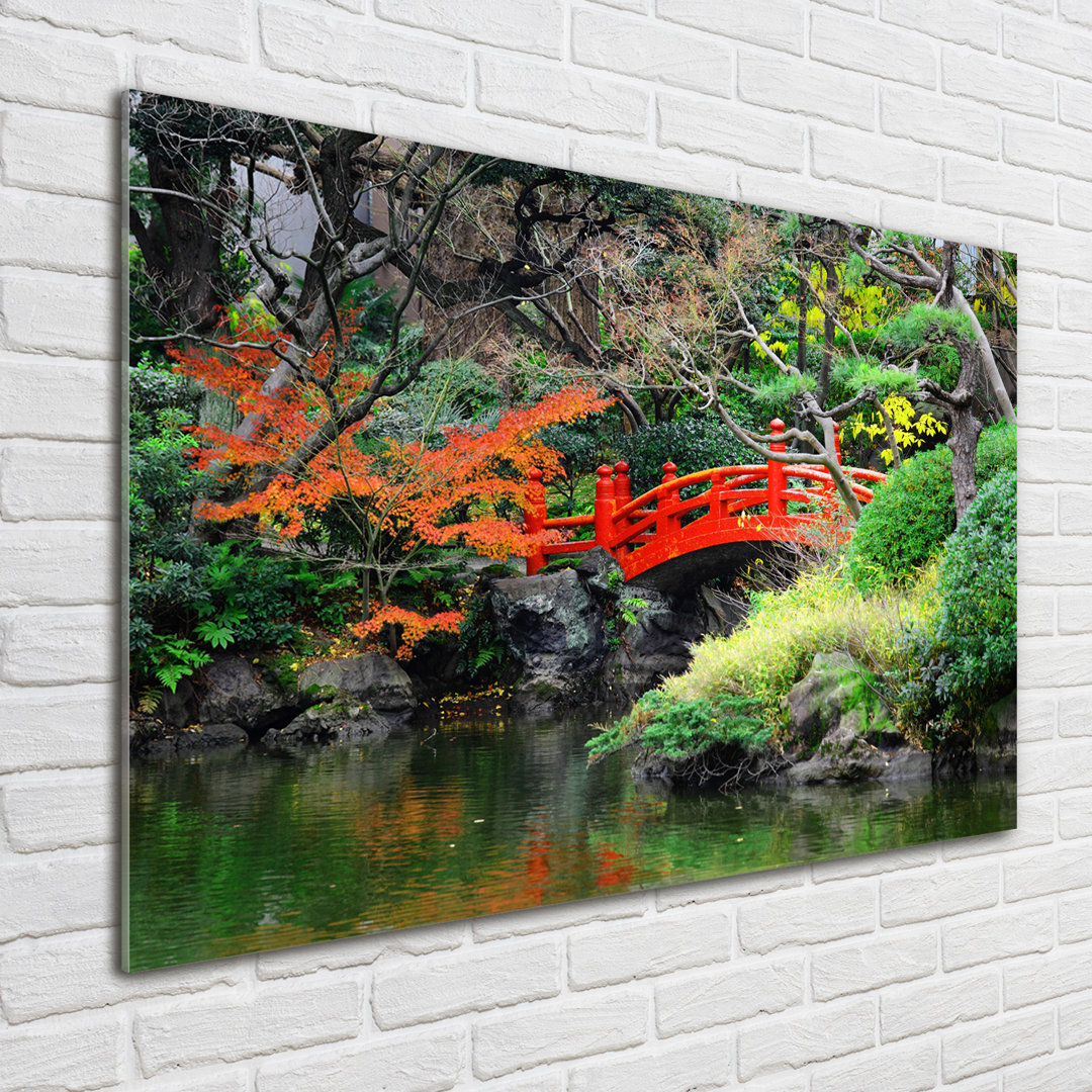 Glasbild Japanese Garden