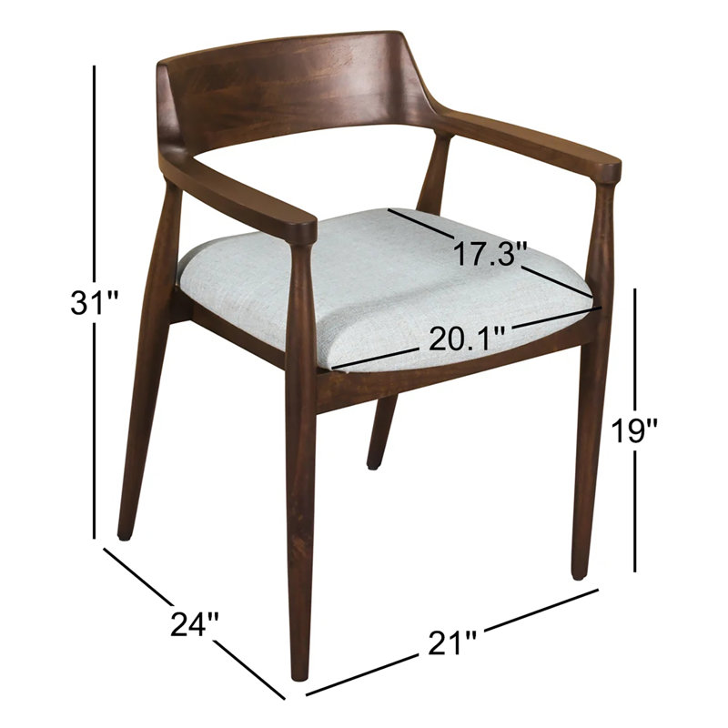 Chaise de salle à manger rembourrée Amaroo