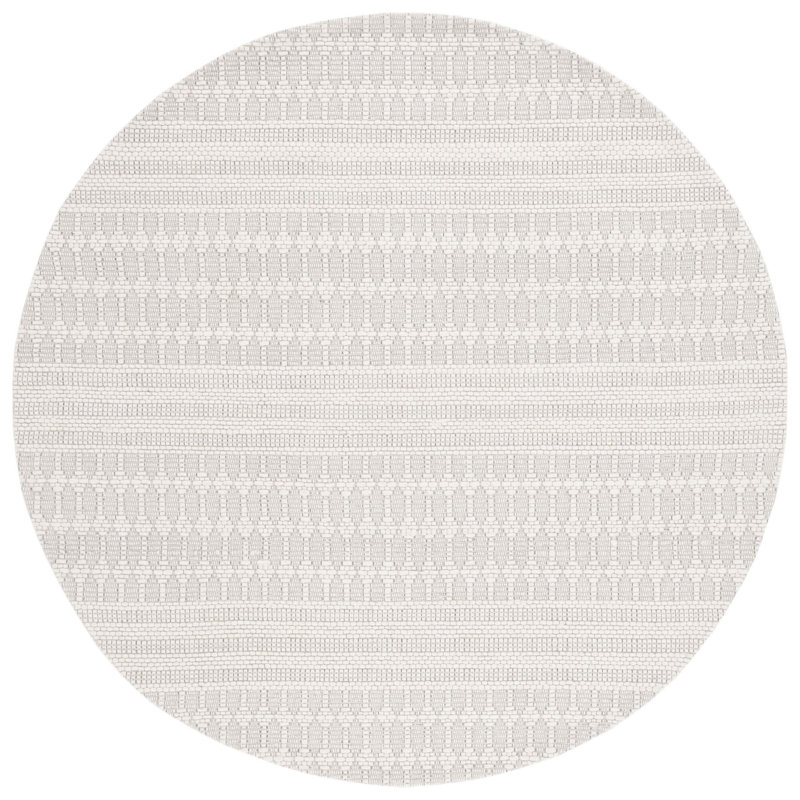 Bunyon Hand Woven Performance Geometric Rug, Round 6'