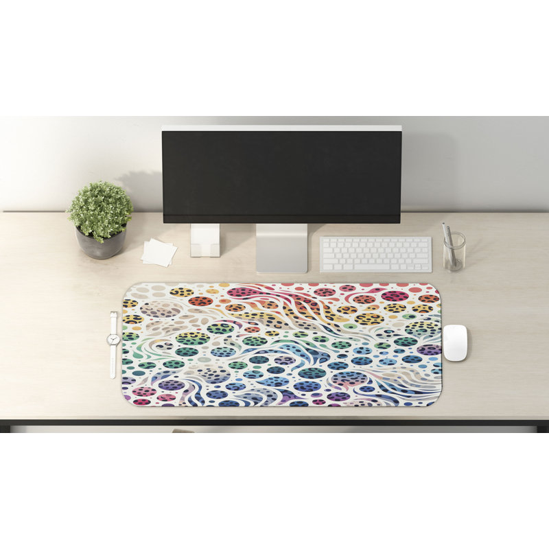 Tapis de jeu à imprimé léopard multicolore 31 po x 12 po Wrought Studio ™