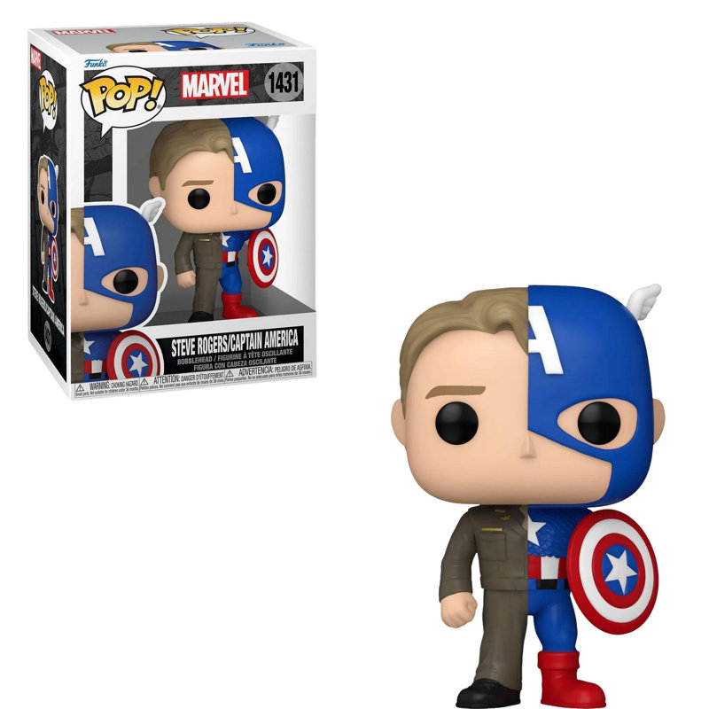 Funko Pop! Marvel Comics - Split Steve Rogers / Captain America # 1431