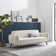 Tolly Seater Sofa Modern Deco Design - Soft Touch Luxury Velvet Retro Accent Chair In a Box