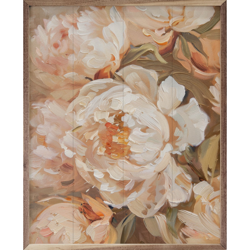 Pivoines Peachy par Arlington Prints, H 10 po x l 8 po